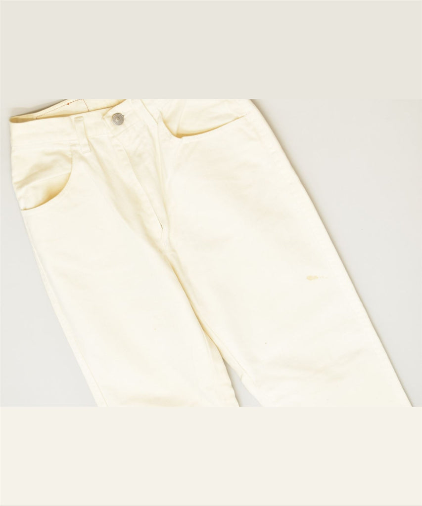 SISLEY Womens Slim Jeans W26 L29 White Cotton Classic | Vintage | Thrift | Second-Hand | Used Clothing | Messina Hembry 