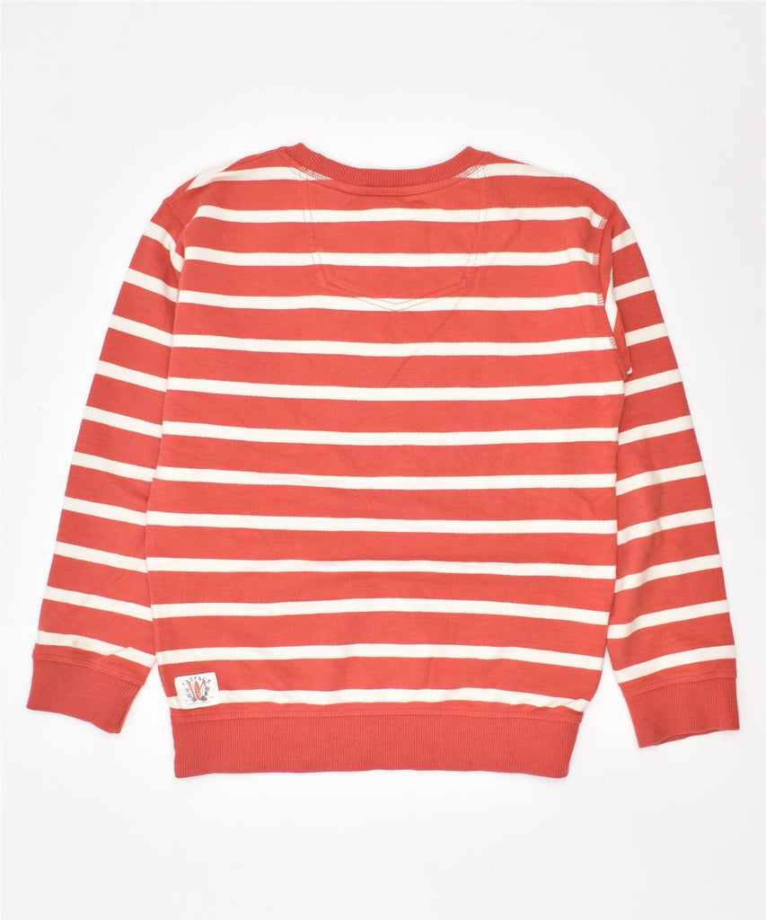 FAT FACE Girls Sweatshirt Jumper 10-11 Years Red Striped | Vintage | Thrift | Second-Hand | Used Clothing | Messina Hembry 