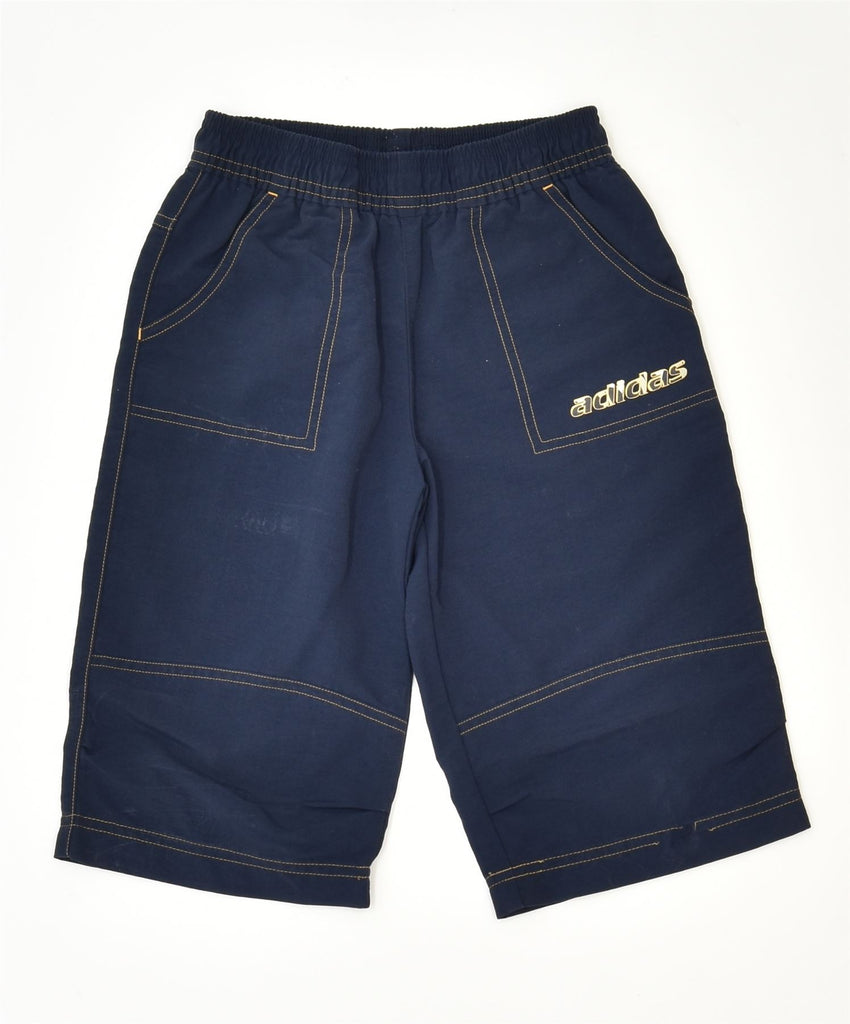 ADIDAS Boys Sport Shorts 5-6 Years Navy Blue Nylon Sports | Vintage | Thrift | Second-Hand | Used Clothing | Messina Hembry 