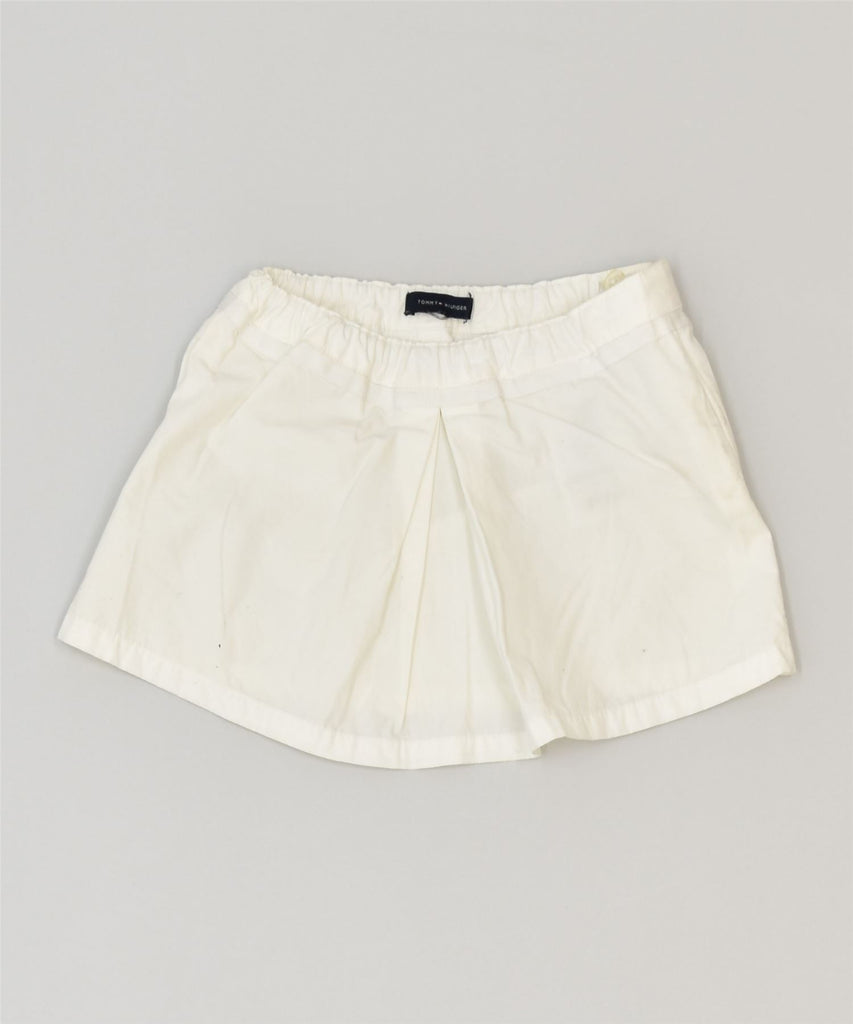 TOMMY HILFIGER Girls A-Line Skirt 3-4 Years W18 White Cotton Classic | Vintage | Thrift | Second-Hand | Used Clothing | Messina Hembry 