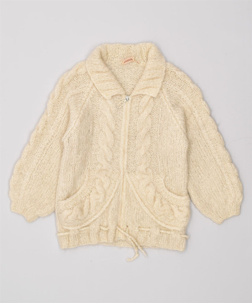 MARGUTA Girls Cardigan Sweater 14-15 Years Beige | Vintage | Thrift | Second-Hand | Used Clothing | Messina Hembry 