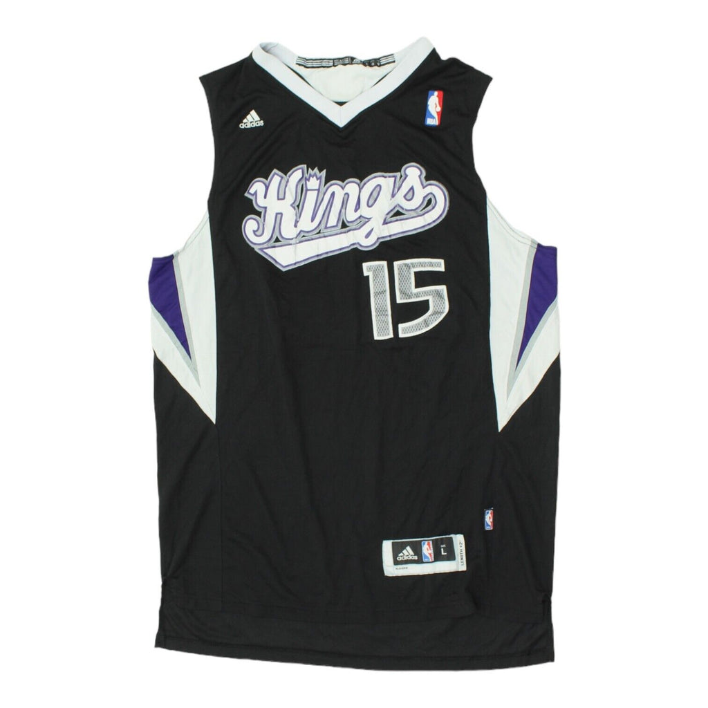 Sacramento Kings DeMarcus Cousins Adidas Jersey | NBA Sportswear Black Large | Vintage Messina Hembry | Thrift | Second-Hand Messina Hembry | Used Clothing | Messina Hembry 