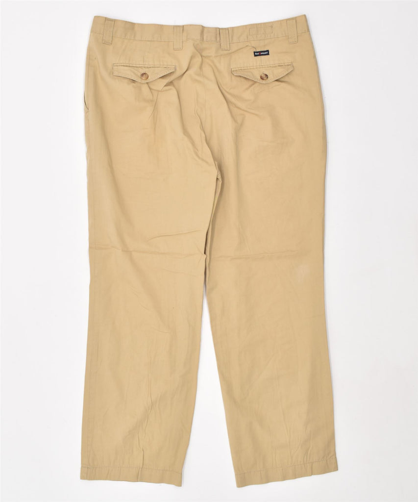 ROY KOMPAKT Mens Straight Chino Trousers W38 L28 Beige Cotton | Vintage | Thrift | Second-Hand | Used Clothing | Messina Hembry 