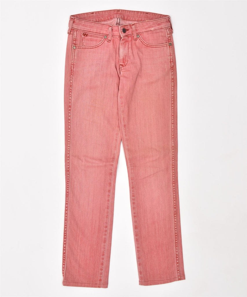 WRANGLER Womens Lia Seasonal WD Straight Jeans W26 L30 Red Cotton | Vintage | Thrift | Second-Hand | Used Clothing | Messina Hembry 