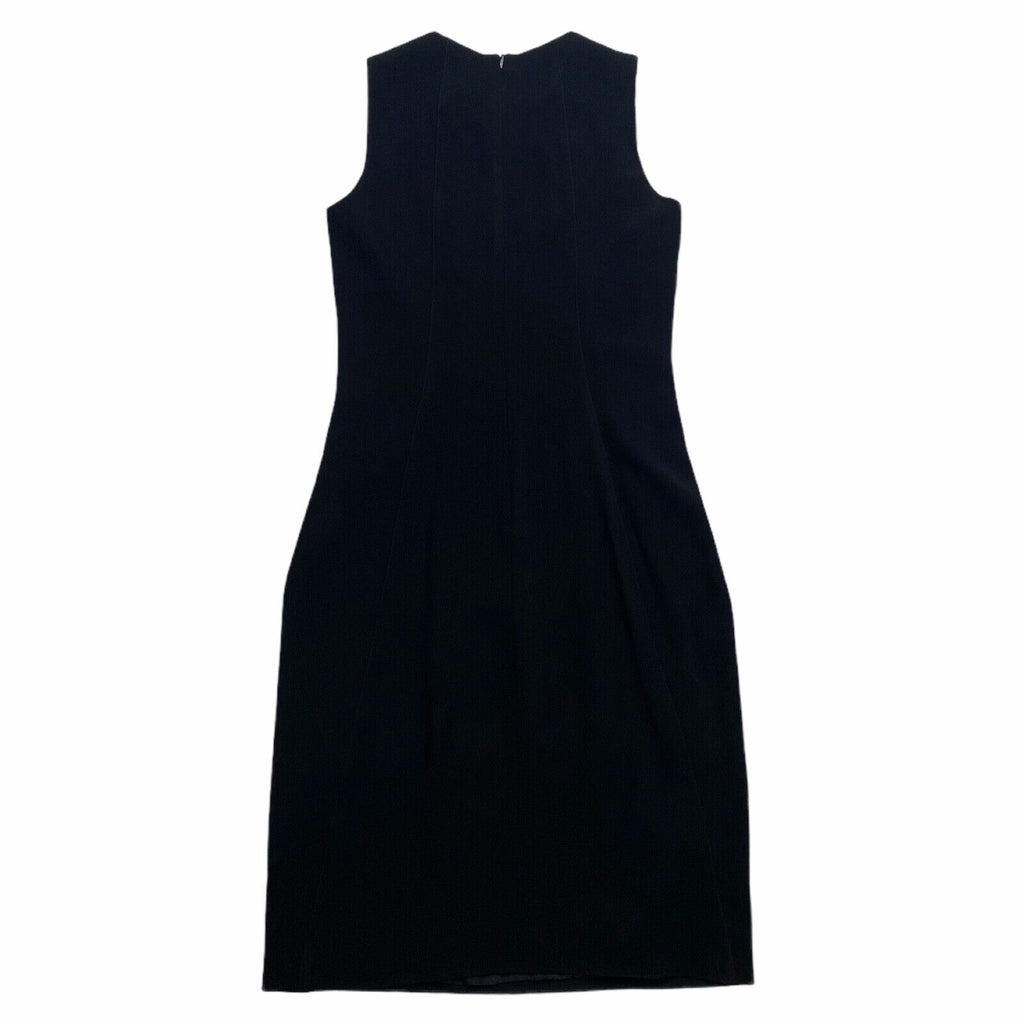 Alberto Aspesi Sleeveless Shift Dress | Vintage High End Luxury Designer Black | Vintage Messina Hembry | Thrift | Second-Hand Messina Hembry | Used Clothing | Messina Hembry 