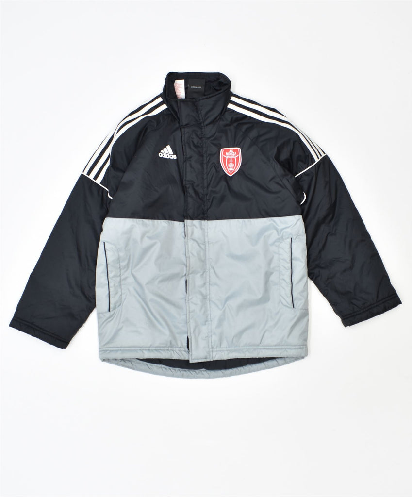 ADIDAS Boys Ac Monza Brianza 1912 Padded Jacket 9-10 Years Black | Vintage | Thrift | Second-Hand | Used Clothing | Messina Hembry 