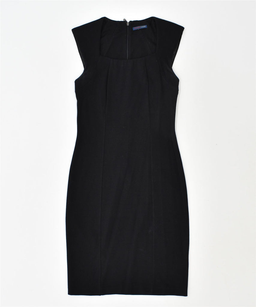 TRUSSARDI Womens Sheath Dress IT 42 Medium Black Viscose | Vintage | Thrift | Second-Hand | Used Clothing | Messina Hembry 