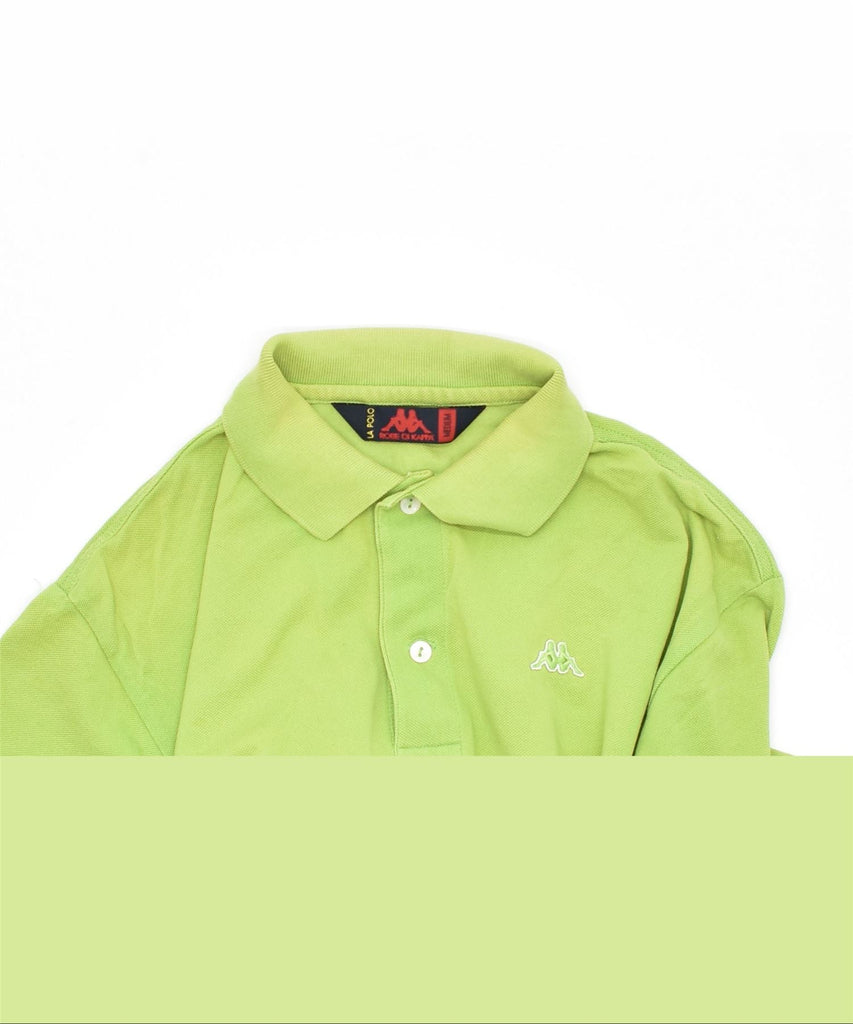 KAPPA Mens Polo Shirt Medium Green Cotton | Vintage | Thrift | Second-Hand | Used Clothing | Messina Hembry 