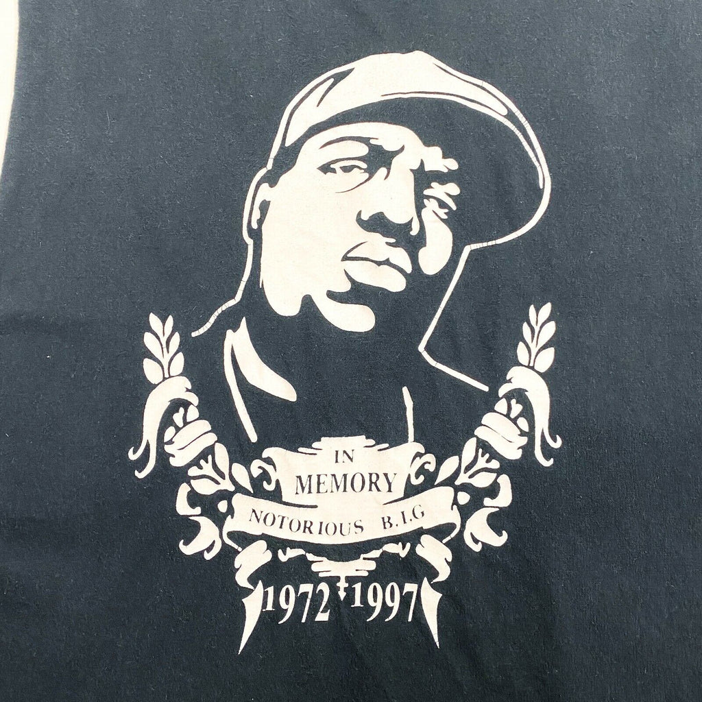 In Memory Of Notorious B.I.G Vest | Vintage 90s Biggie Smalls Hip Hop Rap Music | Vintage Messina Hembry | Thrift | Second-Hand Messina Hembry | Used Clothing | Messina Hembry 