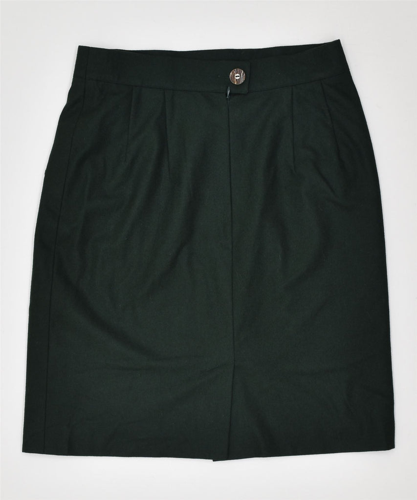 SPORTALM Womens Straight Skirt EU 42 Medium W30 Green Wool Vintage | Vintage | Thrift | Second-Hand | Used Clothing | Messina Hembry 