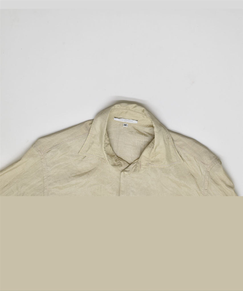 DANIELE ALESSANDRINI Mens Shirt Medium Beige Cotton Vintage | Vintage | Thrift | Second-Hand | Used Clothing | Messina Hembry 