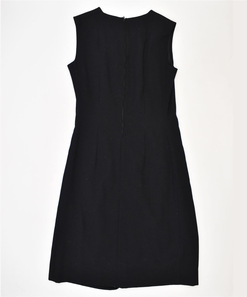 VINTAGE Womens Sheath Dress UK 12 Medium Black | Vintage | Thrift | Second-Hand | Used Clothing | Messina Hembry 