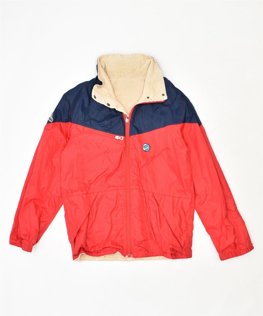 SAMAS Womens Hooded Windbreaker Jacket UK 16 Large Red Vintage | Vintage | Thrift | Second-Hand | Used Clothing | Messina Hembry 