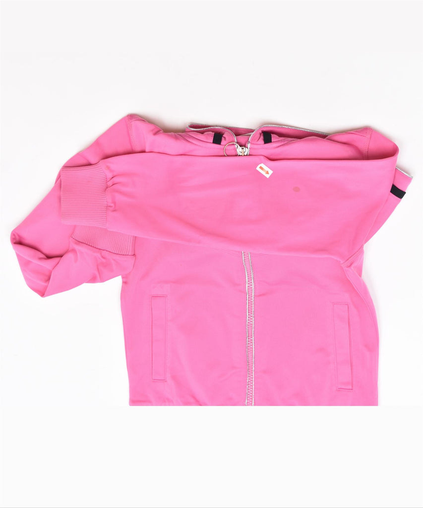 CHAMPION Girls Zip Hoodie Sweater 7-8 Years Small Pink Polyester | Vintage | Thrift | Second-Hand | Used Clothing | Messina Hembry 