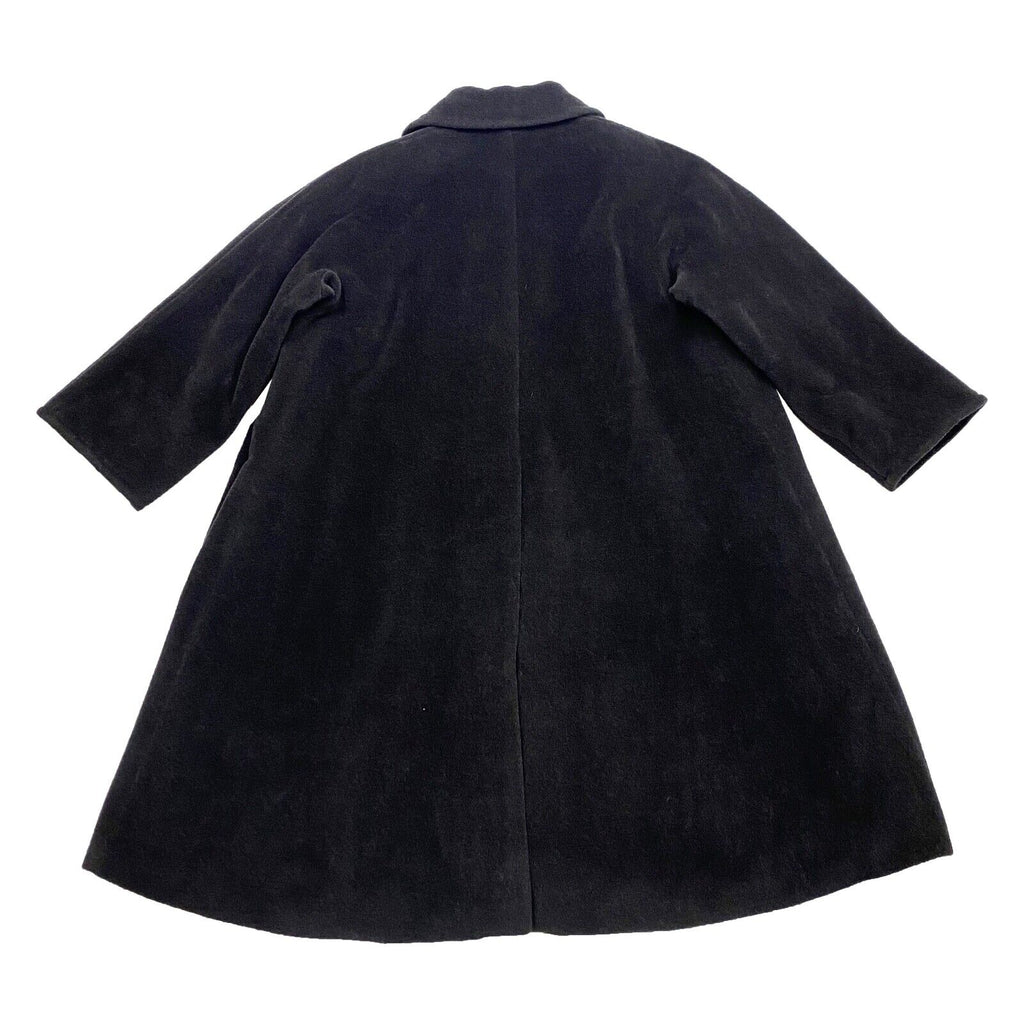 Studio 0001 Gianfranco Ferre Long Women's Overcoat | Vintage Designer Wool Black | Vintage Messina Hembry | Thrift | Second-Hand Messina Hembry | Used Clothing | Messina Hembry 