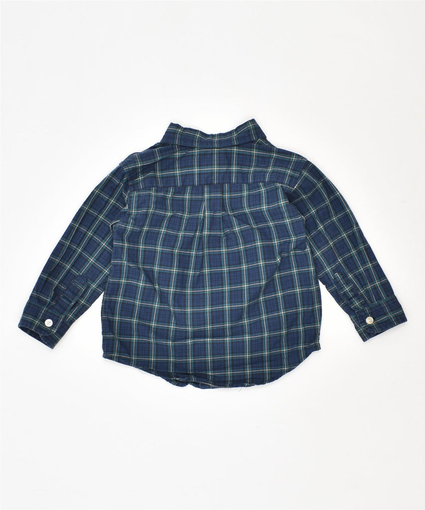 CHAPS Boys Shirt 12-18 Months Blue Check Cotton | Vintage | Thrift | Second-Hand | Used Clothing | Messina Hembry 