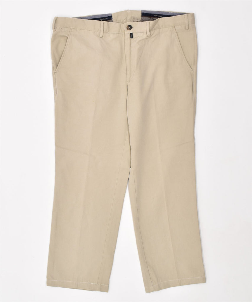 HENRY COTTONS Mens Straight Chino Trousers W38 L27 Beige Cotton | Vintage | Thrift | Second-Hand | Used Clothing | Messina Hembry 