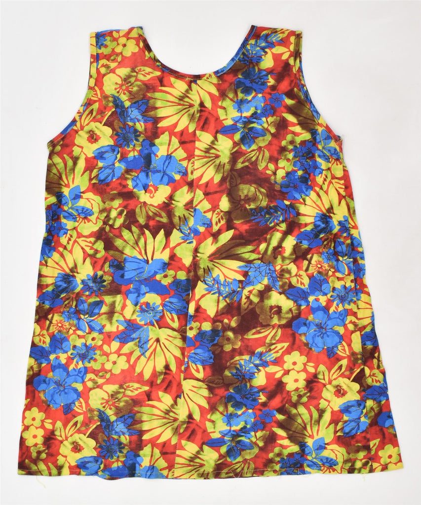 MATT'IA Womens Oversized Tunic Vest Top UK 12 Medium Multicoloured | Vintage | Thrift | Second-Hand | Used Clothing | Messina Hembry 