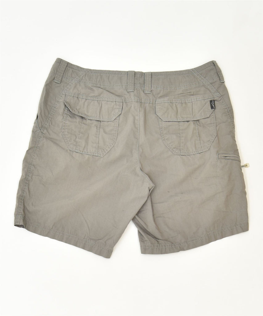 EDDIE BAUER Womens Cargo Shorts US 8 Medium W32 Grey Cotton Classic | Vintage | Thrift | Second-Hand | Used Clothing | Messina Hembry 