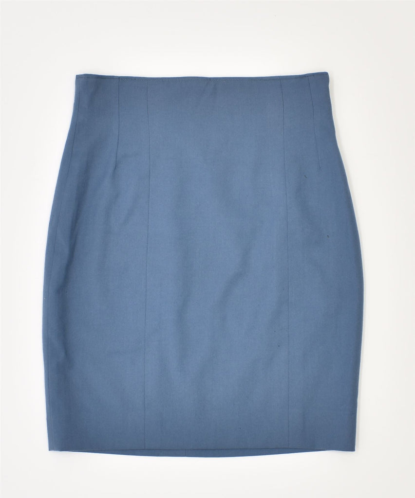 VINTAGE Womens Pencil Skirt W28 Blue | Vintage | Thrift | Second-Hand | Used Clothing | Messina Hembry 