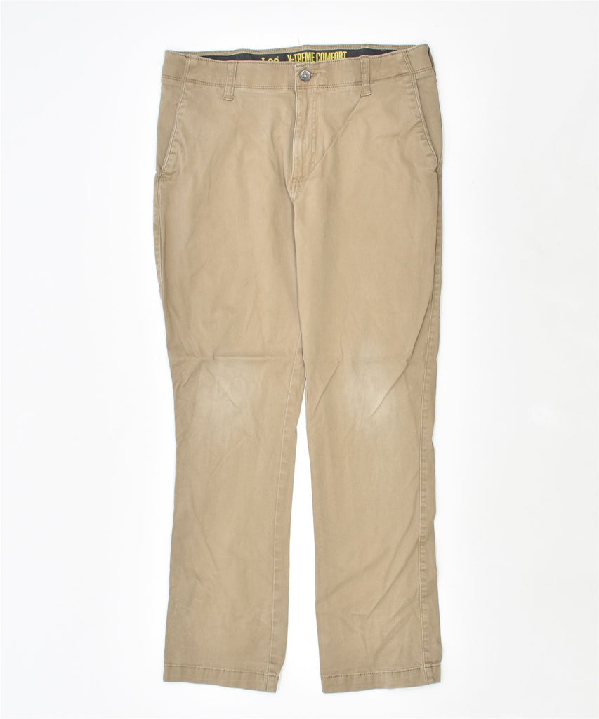 LEE Womens X-treme Comfort Slim Chino Trousers W35 L29 Beige Cotton | Vintage | Thrift | Second-Hand | Used Clothing | Messina Hembry 