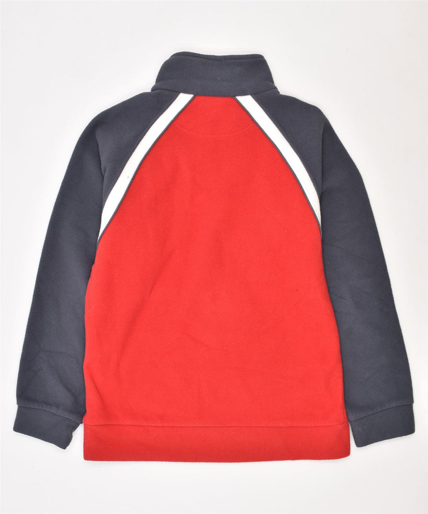 CHAMPION Boys Zip Neck Fleece Jumper 11-12 Years Large Red Polyester | Vintage | Thrift | Second-Hand | Used Clothing | Messina Hembry 