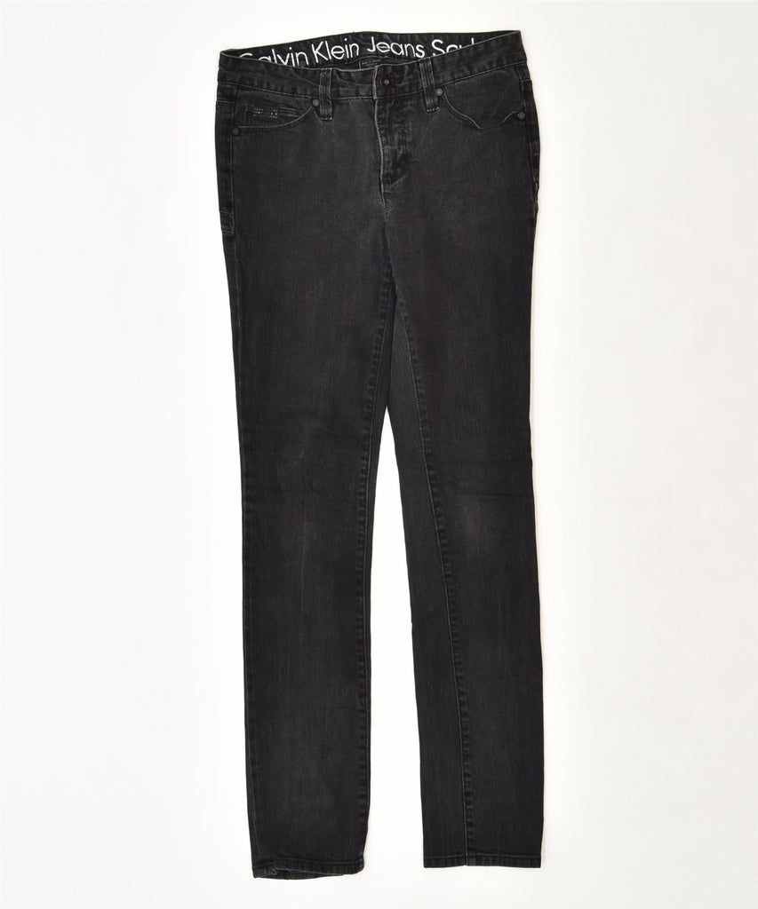 CALVIN KLEIN Womens Slim Jeans W30 L31 Black Cotton | Vintage | Thrift | Second-Hand | Used Clothing | Messina Hembry 