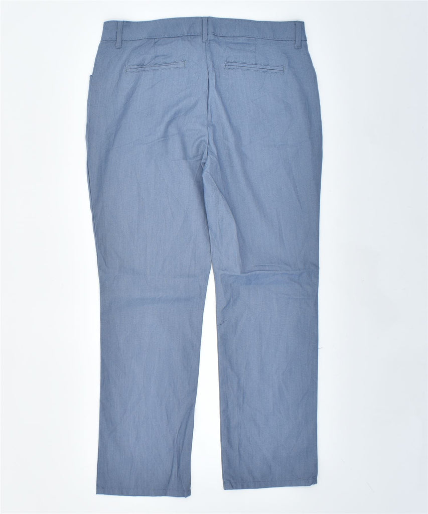 LEE Womens Straight Casual Trousers W34 L29 Blue Polyester | Vintage | Thrift | Second-Hand | Used Clothing | Messina Hembry 