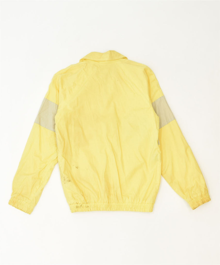 VINTAGE Mens Bomber Jacket UK 36 Small Yellow Colourblock Cotton Sports | Vintage | Thrift | Second-Hand | Used Clothing | Messina Hembry 