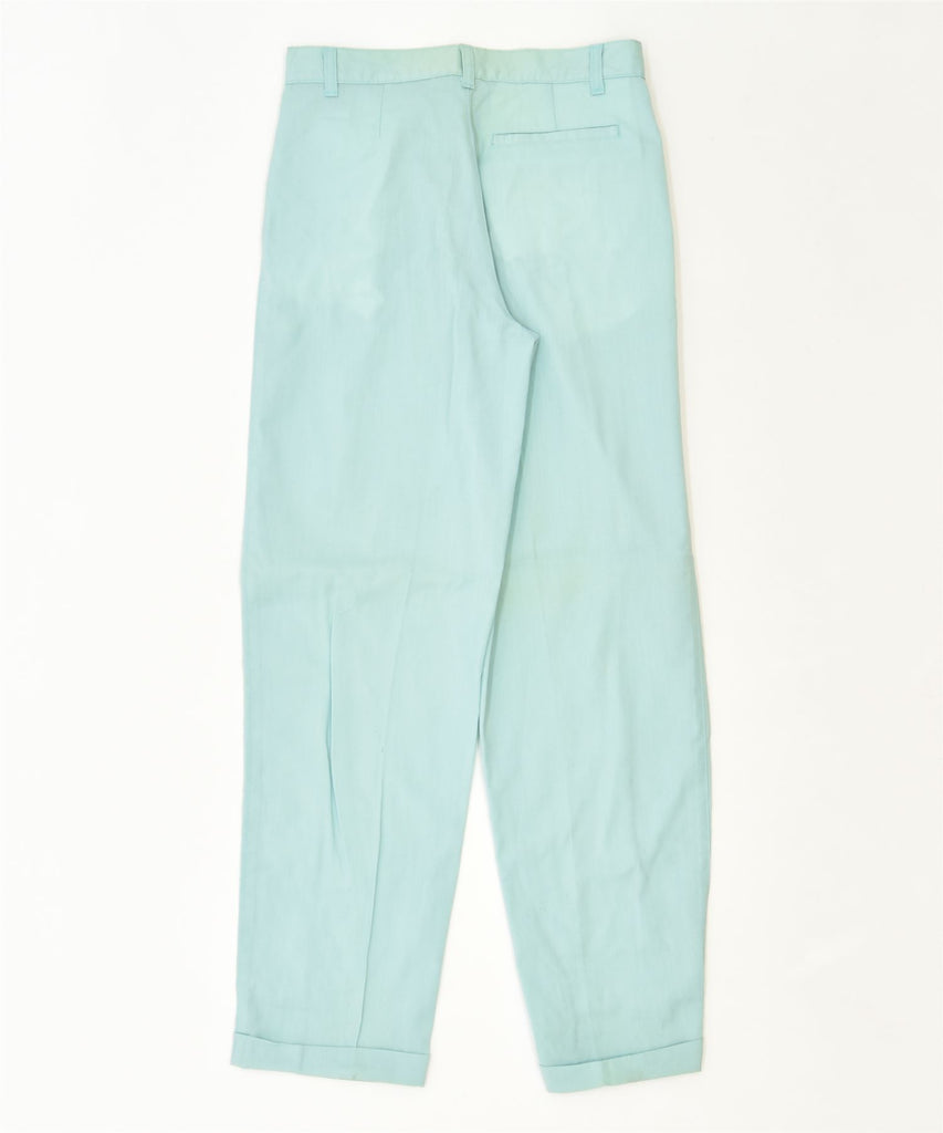 BENETTON Girls Slim Chino Trousers 11-12 Years W27 L29 Blue Wool Classic | Vintage | Thrift | Second-Hand | Used Clothing | Messina Hembry 