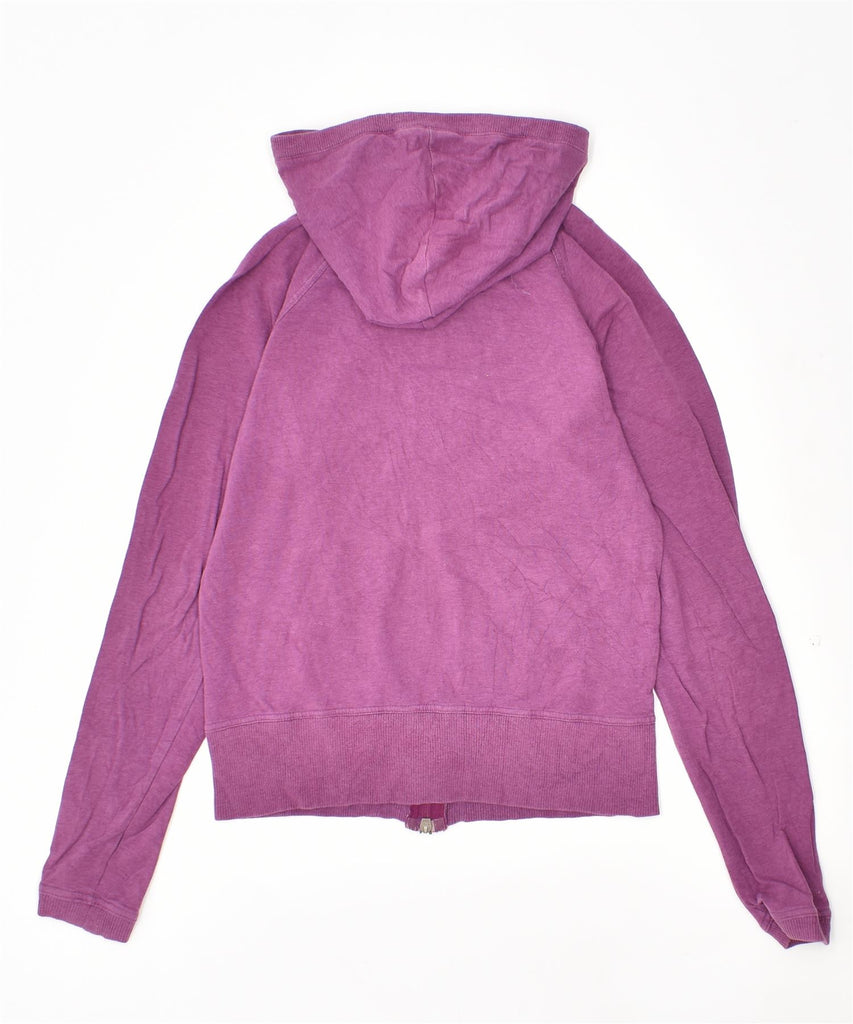 NIKE Womens Zip Hoodie Sweater UK 0/2 XS Purple Cotton | Vintage | Thrift | Second-Hand | Used Clothing | Messina Hembry 