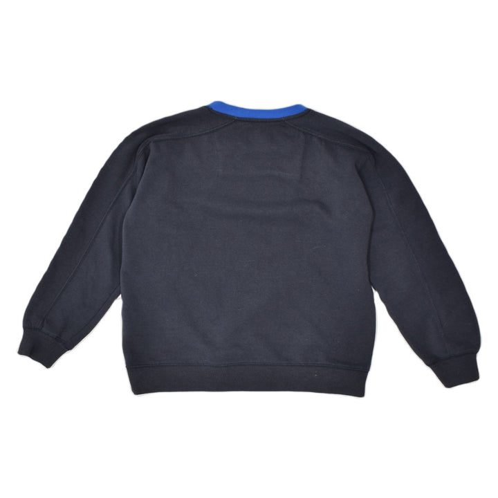 GARCIA JEANS Boys Graphic Sweatshirt Jumper 11-12 Years Navy Blue Cotton | Vintage | Thrift | Second-Hand | Used Clothing | Messina Hembry 