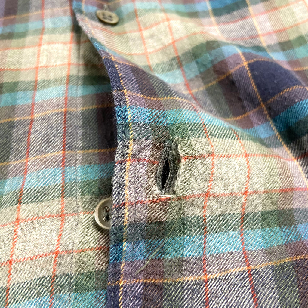 Aquascutum Check Pattern Button Up Shirt | Vintage High End Luxury Flannel VTG | Vintage Messina Hembry | Thrift | Second-Hand Messina Hembry | Used Clothing | Messina Hembry 