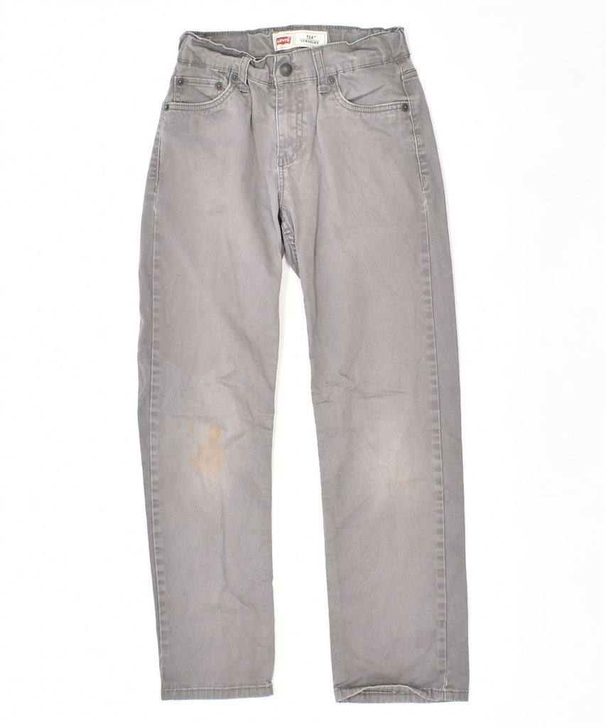 LEVI'S Boys 514 Straight Casual Trousers 13-14 Years W27 L27 Grey Cotton | Vintage | Thrift | Second-Hand | Used Clothing | Messina Hembry 