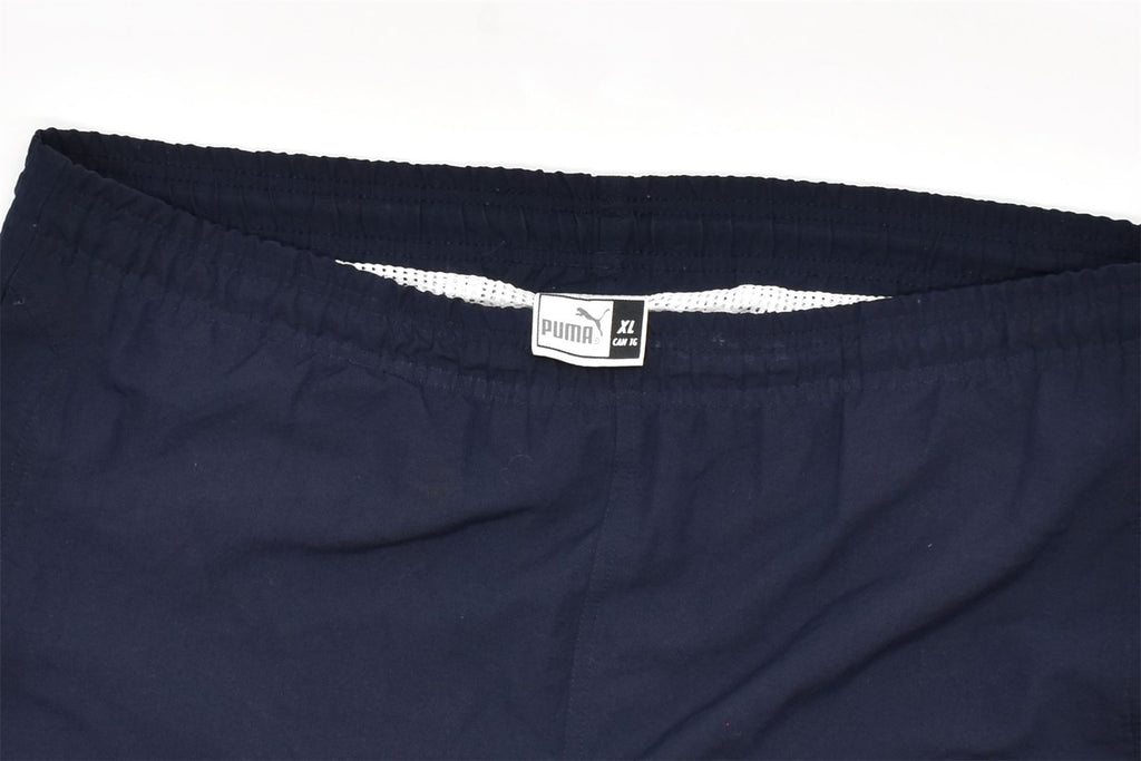 PUMA Mens Sport Shorts XL  Blue Polyester | Vintage | Thrift | Second-Hand | Used Clothing | Messina Hembry 