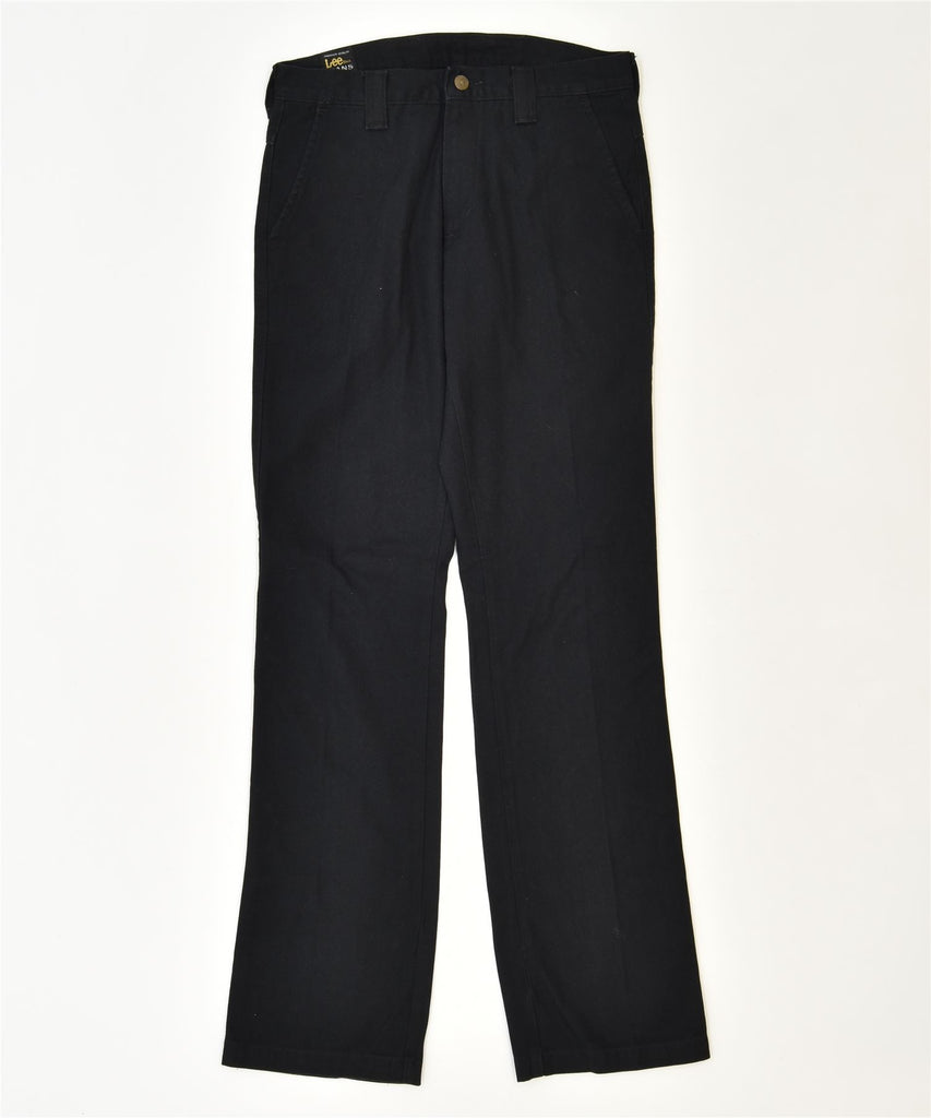 LEE Womens Straight Chino Trousers W30 L34 Black Cotton Classic | Vintage | Thrift | Second-Hand | Used Clothing | Messina Hembry 