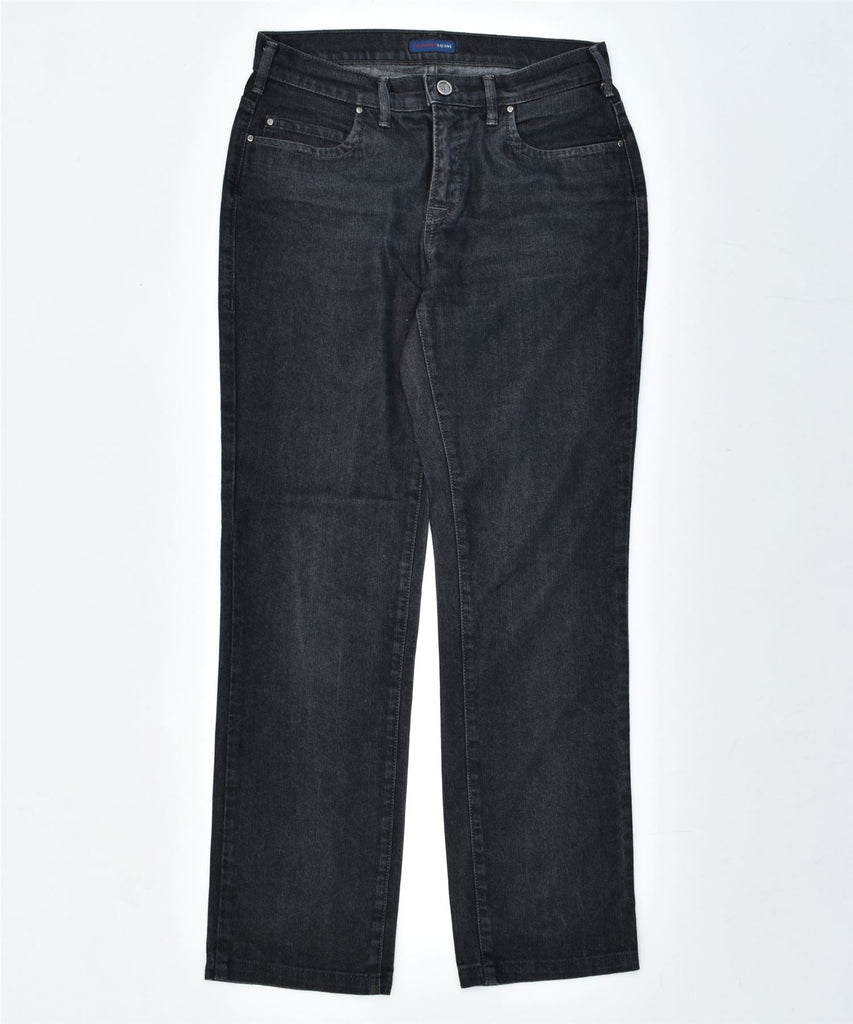 TRUSSARDI Womens Straight Jeans W27 L30 Black Cotton | Vintage | Thrift | Second-Hand | Used Clothing | Messina Hembry 