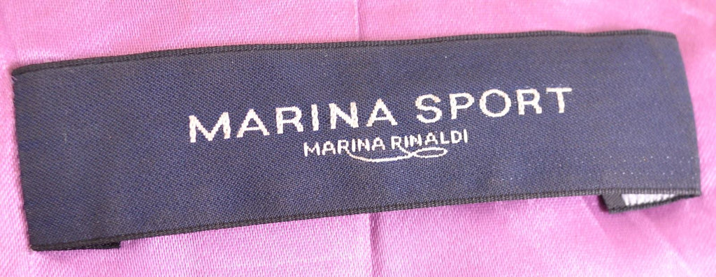 MARINA RINALDI Womens Peacoat Size 19 Small Grey Wool Loose Fit - Second Hand & Vintage Designer Clothing - Messina Hembry