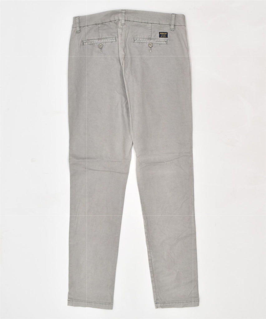 BLAUER Womens Straight Chino Trousers W28 L31 Grey Cotton Vintage | Vintage | Thrift | Second-Hand | Used Clothing | Messina Hembry 