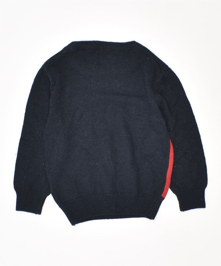 ICEBERG Boys Crew Neck Jumper Sweater 6-9 Months Navy Blue Acrylic | Vintage | Thrift | Second-Hand | Used Clothing | Messina Hembry 