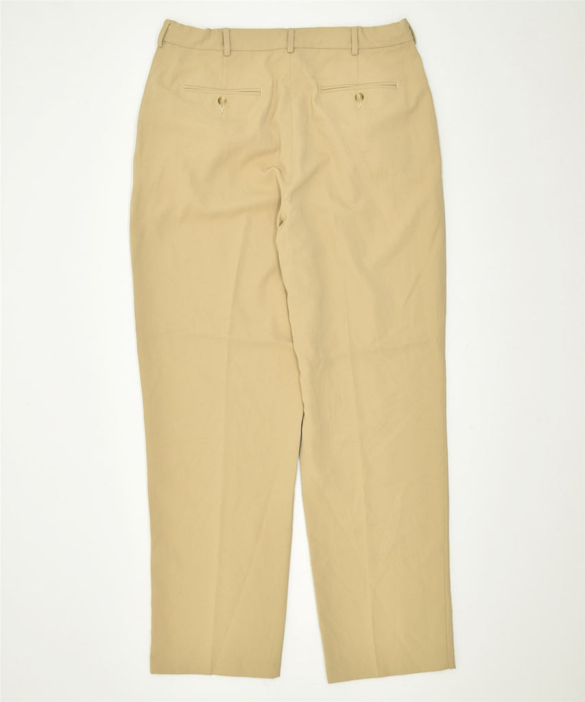 L.L.BEAN Womens Tall Straight Chino Trousers W32 L32 Beige Polyester | Vintage | Thrift | Second-Hand | Used Clothing | Messina Hembry 