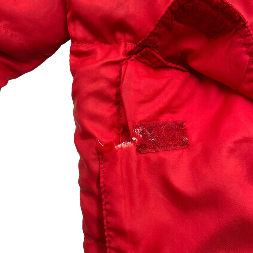 Belfe Red Padded Winter Coat | Vintage High End Luxury Designer Puffer Jacket | Vintage Messina Hembry | Thrift | Second-Hand Messina Hembry | Used Clothing | Messina Hembry 