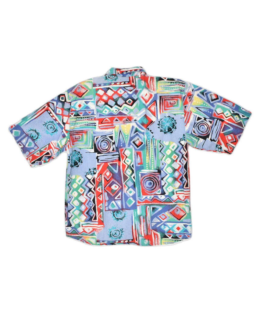 TREND POINT Boys Short Sleeve Shirt 15-16 Years Multicoloured Geometric | Vintage | Thrift | Second-Hand | Used Clothing | Messina Hembry 