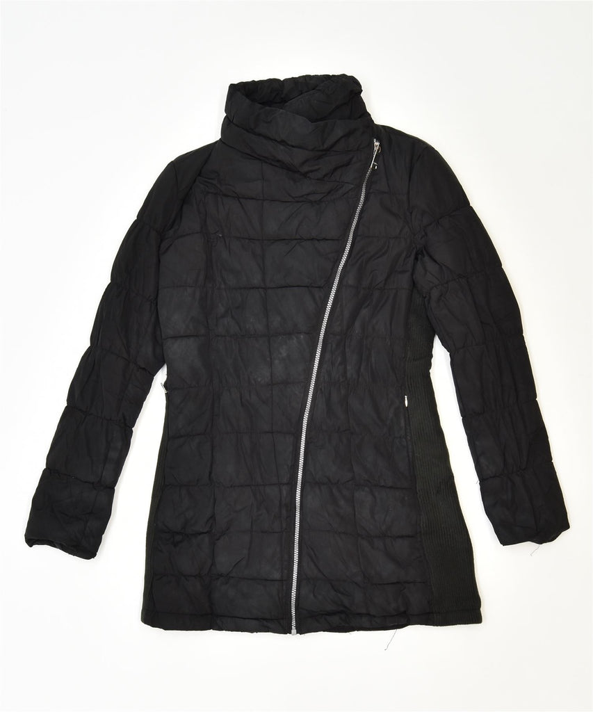 CALVIN KLEIN Womens Padded Coat UK 10 Small Black Polyester | Vintage | Thrift | Second-Hand | Used Clothing | Messina Hembry 