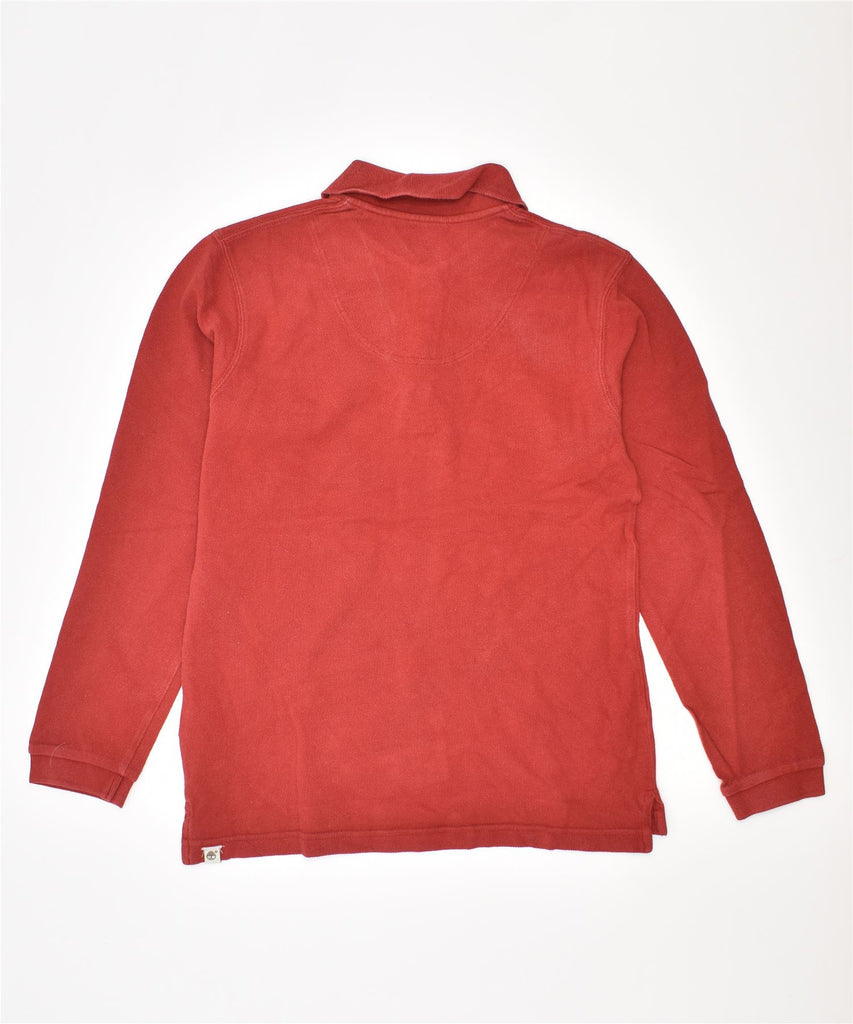 TIMBERLAND Boys Long Sleeve Polo Shirt 11-12 Years Red Cotton | Vintage | Thrift | Second-Hand | Used Clothing | Messina Hembry 