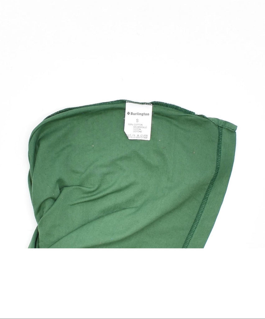 BURLINGTON Mens Polo Shirt Small Green Cotton Vintage | Vintage | Thrift | Second-Hand | Used Clothing | Messina Hembry 