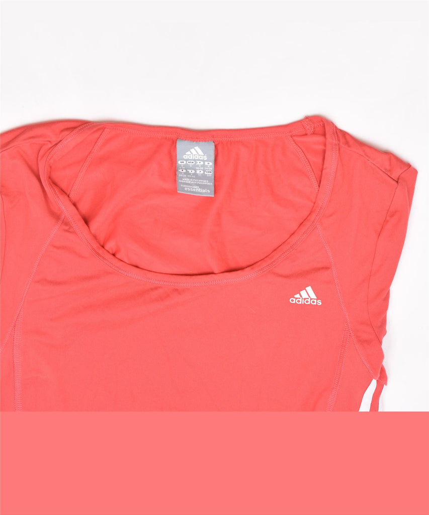 ADIDAS Womens Climalite T-Shirt Top UK 8/10 Small Pink Polyester | Vintage | Thrift | Second-Hand | Used Clothing | Messina Hembry 