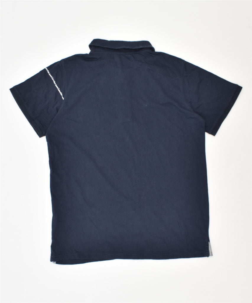 CALVIN KLEIN Boys Polo Shirt 9-10 Years Navy Blue Cotton | Vintage | Thrift | Second-Hand | Used Clothing | Messina Hembry 