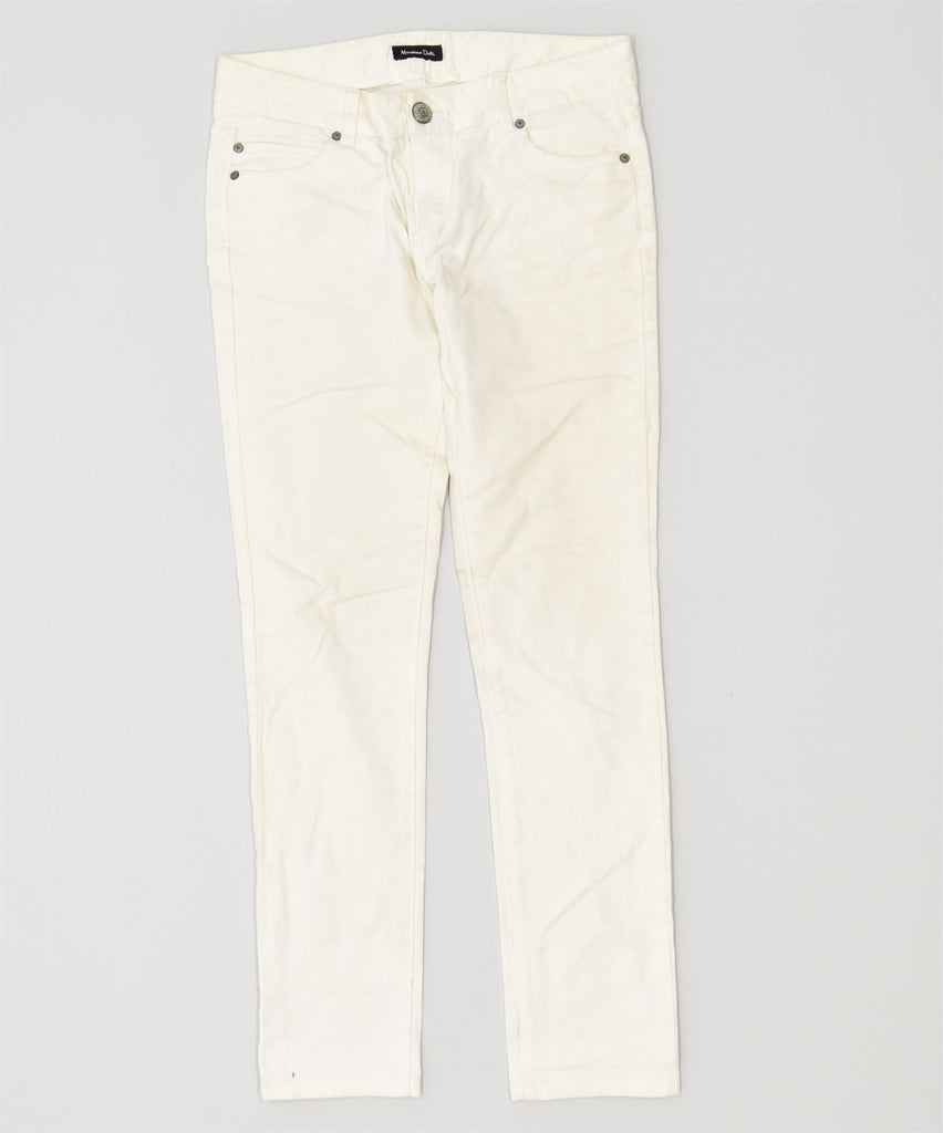 MASSIMO DUTTI Womens Casual Trousers W28 L28 Small Off White | Vintage | Thrift | Second-Hand | Used Clothing | Messina Hembry 