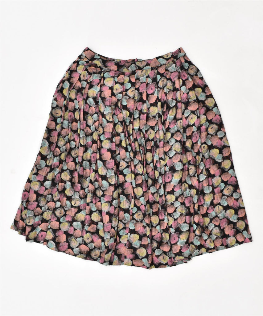 VINTAGE Womens Pleated Skirt W26 Small Multicoloured Spotted | Vintage | Thrift | Second-Hand | Used Clothing | Messina Hembry 